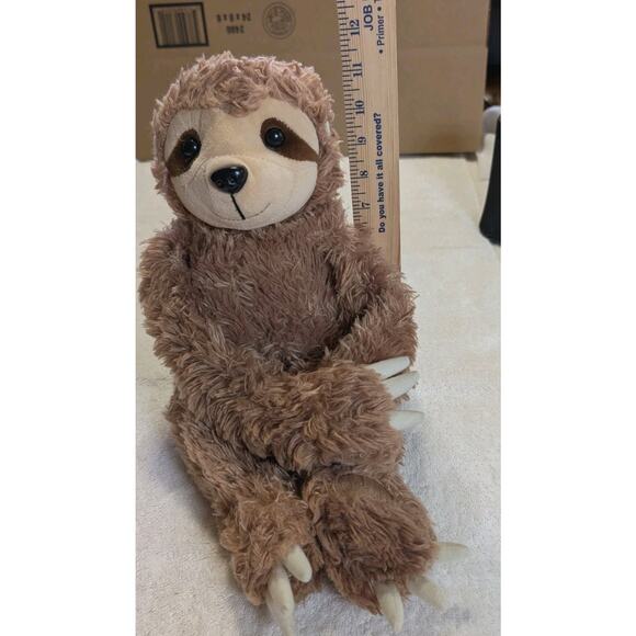 The Bear Factory 2001 Sloth Plush Brown Stuffed Animal Toy Floppy 17” pocket - Picture 10 of 11